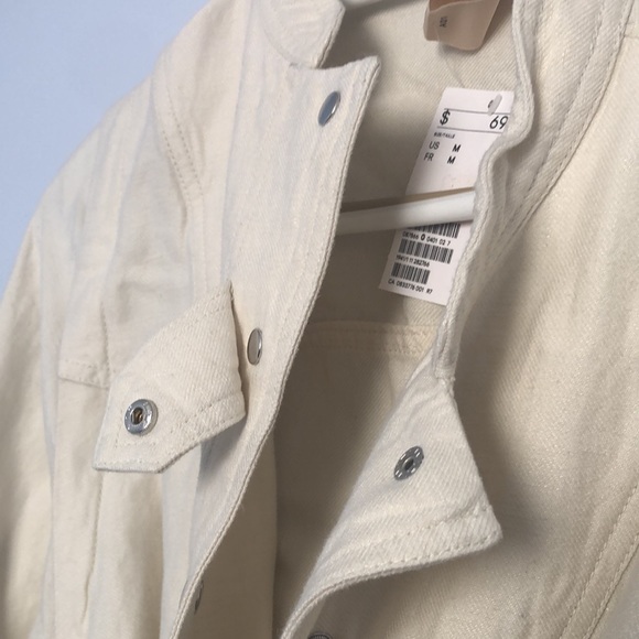 H&M Twill Shirt/Jacket with Belt - Picture 2 of 3